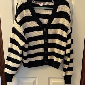 Levi’s striped knit oversized cardigan